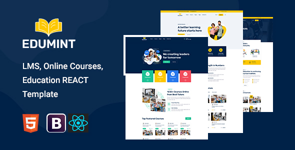 Edumint –  Education React Template