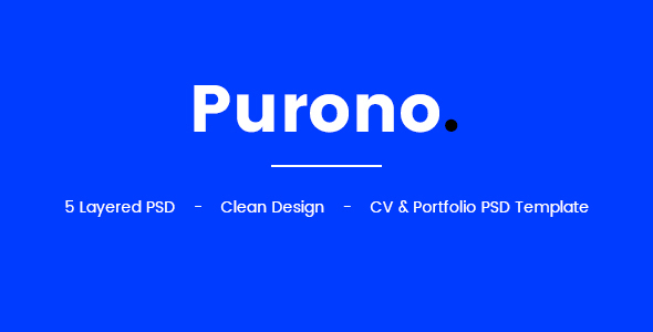 Purono PSD Template listing image
