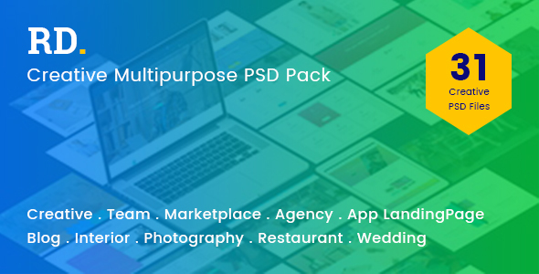 RD Multipurpose PSD Template product preview