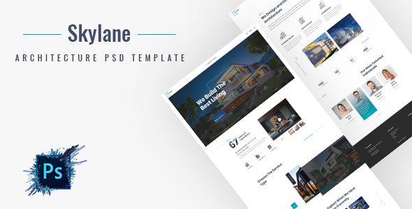 Skylane | Creative Architecture PSD Template listing image