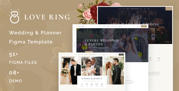 Love Ring - Wedding & Planner Figma Template