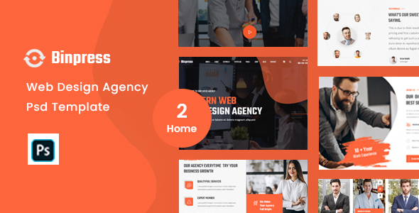 Binpress - Digital Agency PSD Template