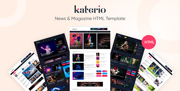 Katerio - News Magazine Blog HTML Template listing image