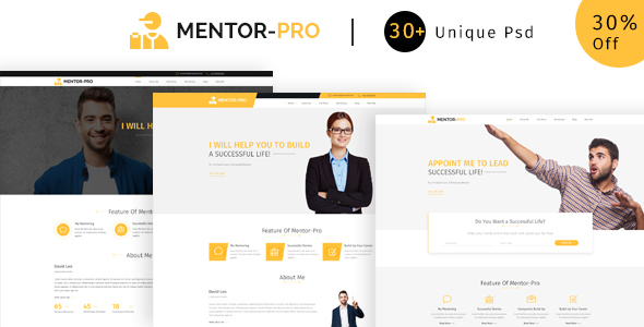 Mentor-pro | Ultimate  PSD Template