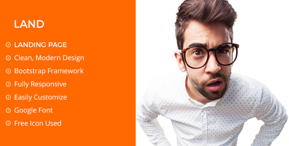 Preview image for Landing Page / Portfolio PSD Template