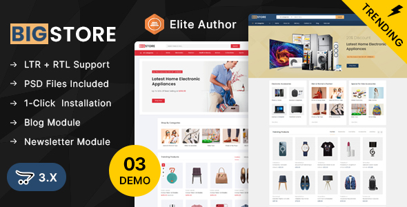 BigStore - Mega Store OpenCart 3.x Responsive Theme product preview