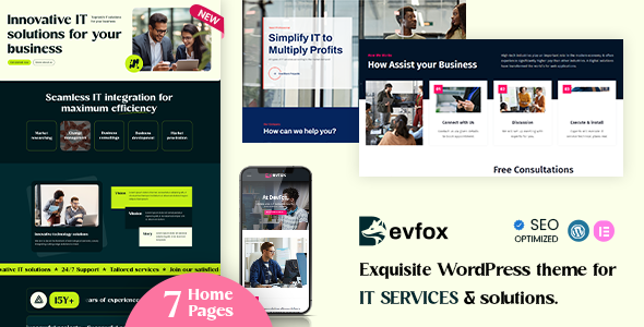 DevFox - IT Solutions and Services WordPress Theme + RTL product preview