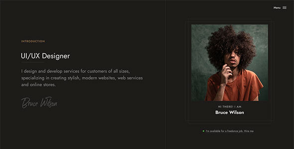 Resumo | Personal Portfolio Template listing image