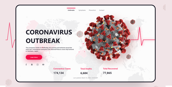 Teracov - Coronavirus & COVID-19 Medical Prevention Template product preview