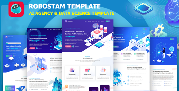 Robostam - IT Company & Technology Startup Template listing image