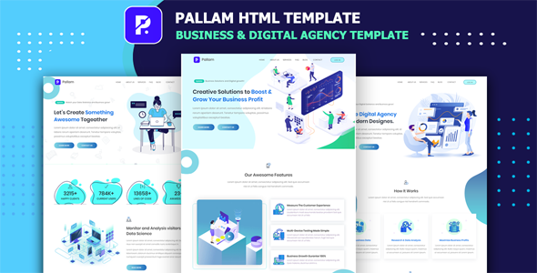 Pallam - Corporate Business & Digital Agency Template listing image