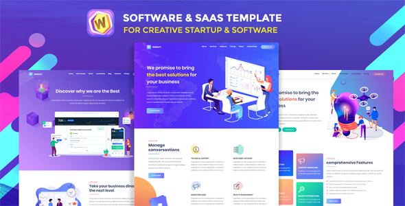Preview image for Winsoft - Saas Agency & Software Landing Page