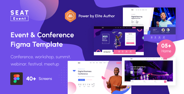 Product preview supplied for SEATevent - Event & Conference Figma Template