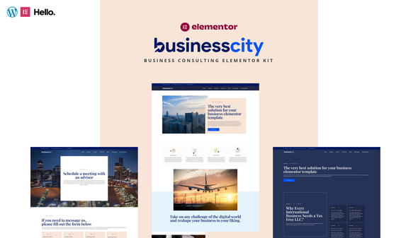 Businesscity - Business Consulting Elementor Template Kit listing image
