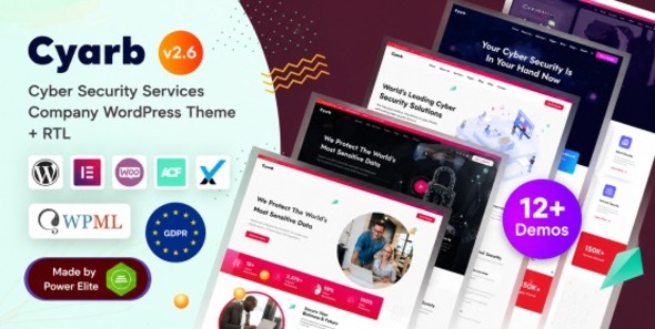 Preview image for Cyarb - Cyber Security Services & IT Solutions Elementor WordPress Theme