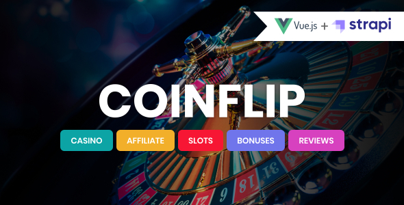 Coinflip - VueJS Strapi Casino Affiliate & Gambling Template product preview