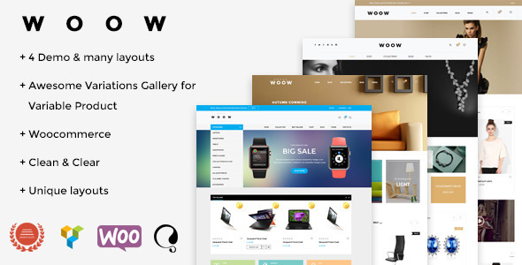 Preview image for WOOW - Responsive WooCommerce Theme