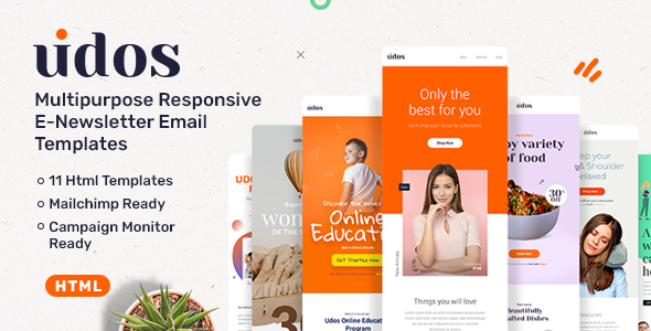 Preview image for Udos - Multipurpose Responsive E-Newsletter Email Templates