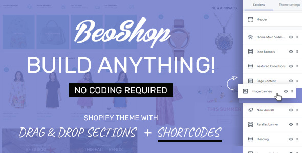 Product preview supplied for BeoShop - Drag & Drop Responsive Shopify Theme