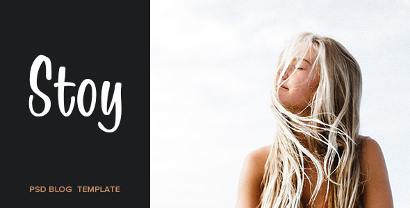 Preview image for Stoy - Blog PSD Template