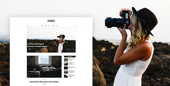 Product preview supplied for Hisle - Personal Blog PSD Template