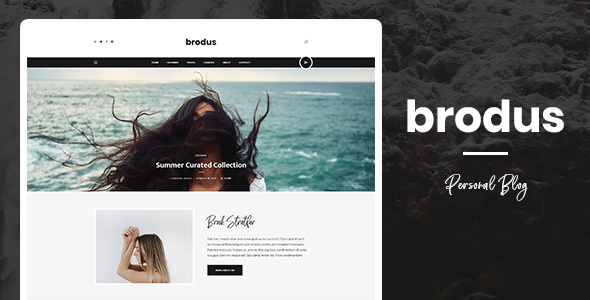 Preview image for Brodus - Personal Blog PSD Template