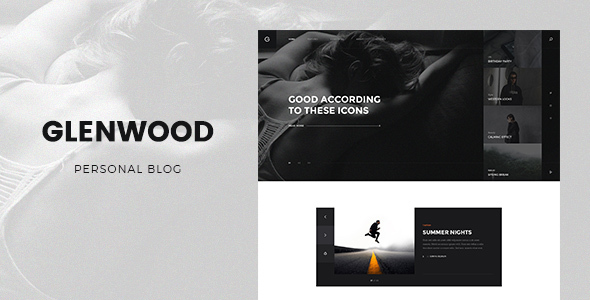Glenwood - Personal Blog PSD Template listing image