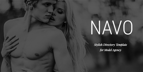 Navo - Stylish Directory Template for Model Agency product preview