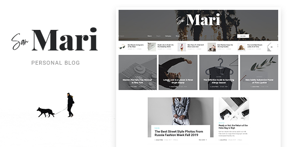 Preview image for San Mari - Blog PSD Template