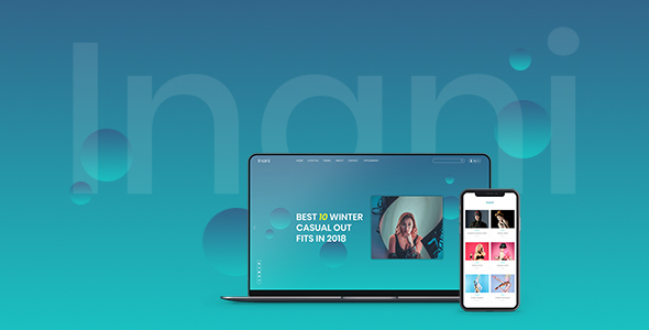 Product preview supplied for Inani -  One Stop Solution for Bloggers - HTML Template