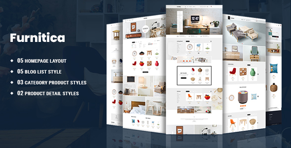 Product preview supplied for Furnitica - Minimalist Furniture HTML Template