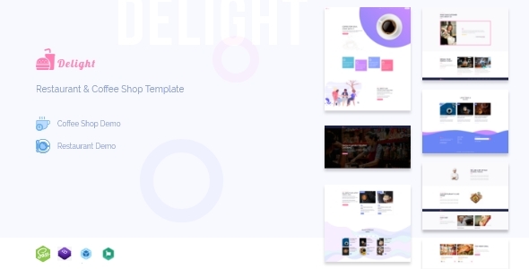 Delight - Restaurant & Coffee Shop Template product preview