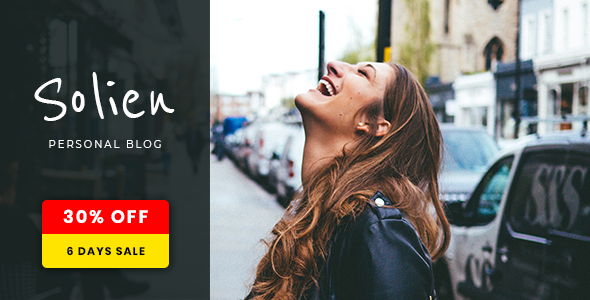 Solien - Blog & Shop WordPress Theme product preview