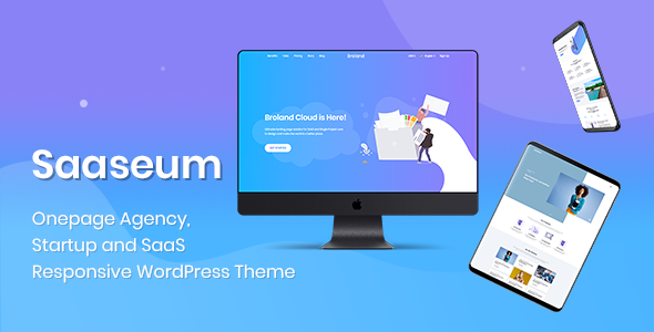 Product preview supplied for Saaseum - Landing Page Design