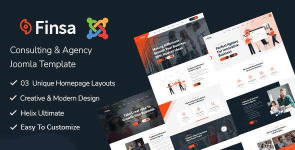 Finsa - Consulting & Agency Joomla 6 Template