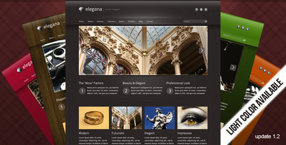 Elegana -  Clean and Elegant Website Template product preview