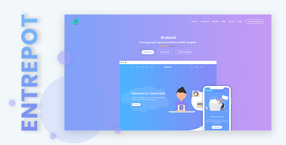 Entrepot - Membership Based Digital Product Selling Marketplace PSD Design listing image