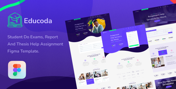Educoda - Assignment Services Figma Template