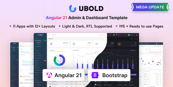 UBold - Angular Admin & Dashboard Template (Angular 21)