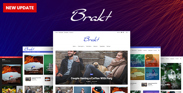 Preview image for Brakt - Personal WordPress Theme