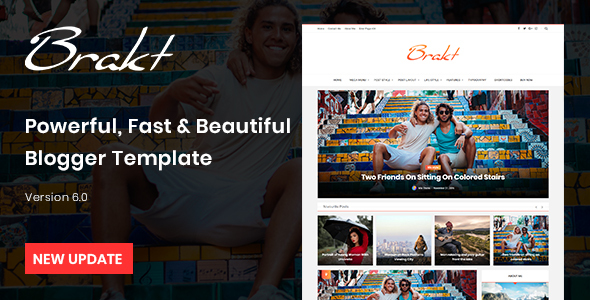 Brakt - Personal Blogger Template product preview