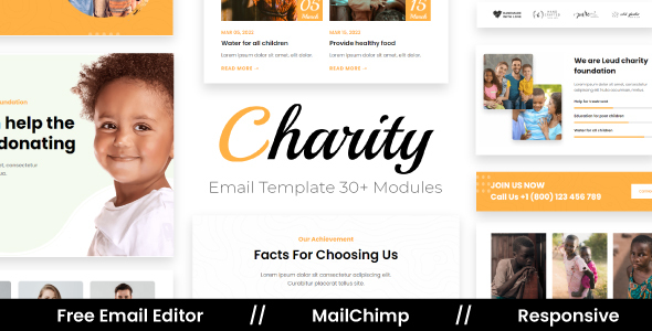 Charity - Multipurpose Responsive Email Template