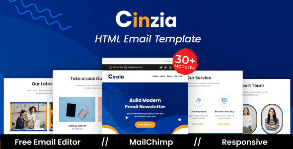 Cinzia Agency - Multipurpose Responsive Email Template listing image