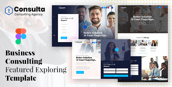 Preview image for Consulta - Business Consulting Featured Figma Template