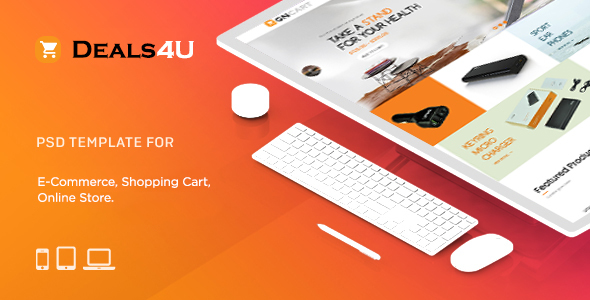Deals4U E-Commerce PSD Template listing image