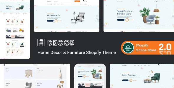 Product preview supplied for Dkoor - Home Decor & Furniture Shopify Theme