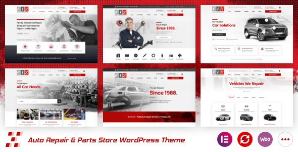 FixLab - Auto Repair WordPress Theme product preview