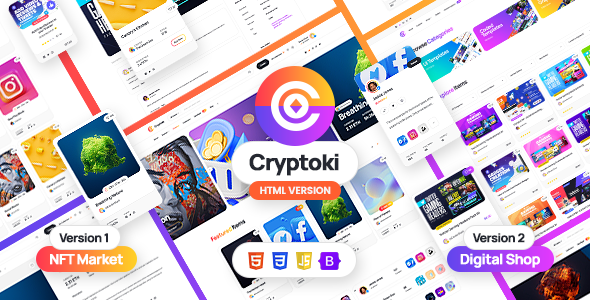 Preview image for Cryptoki -  HTML Template for NFT and Digital Marketplace