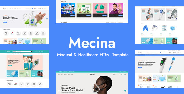 Mecina - Medical Store Website Template listing image