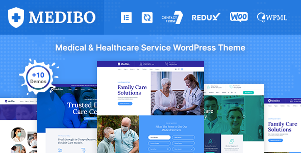 Product preview supplied for Medibo - Medical WordPress Theme